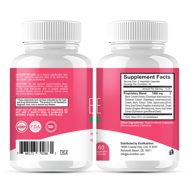 Evinutrition Estrobalance Capsule for Women - Menopause Mood and Energy Support - Restores Healthy Estrogen Levels - Image 2