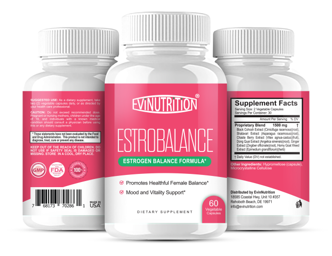 Evinutrition Estrobalance Capsule for Women - Menopause Mood and Energy Support - Restores Healthy Estrogen Levels - Image 3