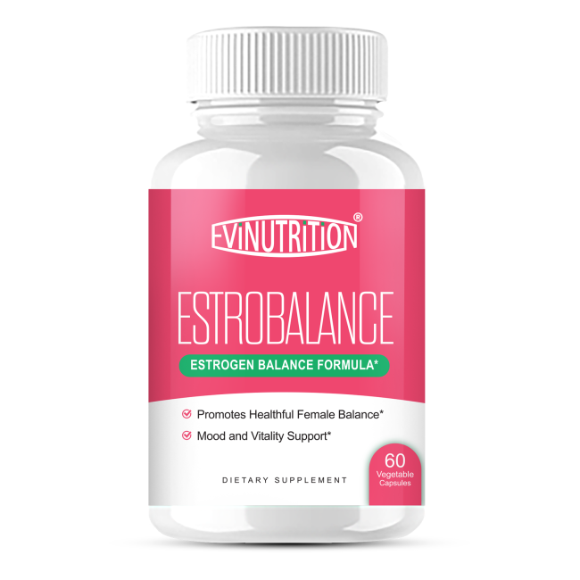 Evinutrition Estrobalance Capsule for Women - Menopause Mood and Energy Support - Restores Healthy Estrogen Levels